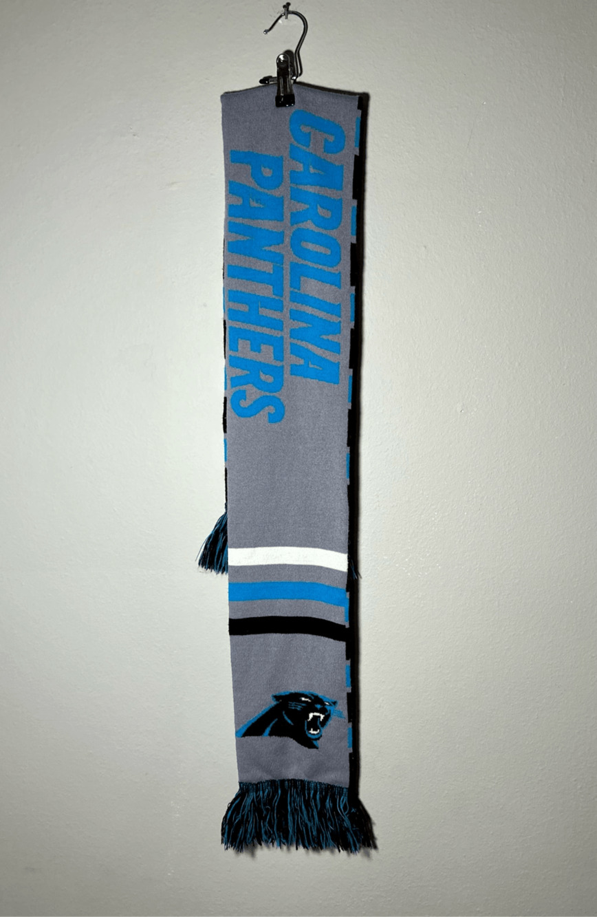 Carolina Panthers NFL Gray, Blue & Black Scarf